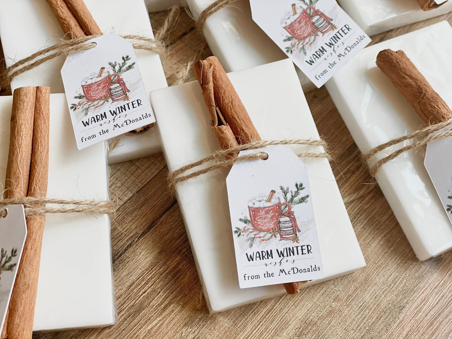 Holiday Christmas Party Soap Favors, Holiday Thank You Gifts, Bulk Soap Stocking Stuffers