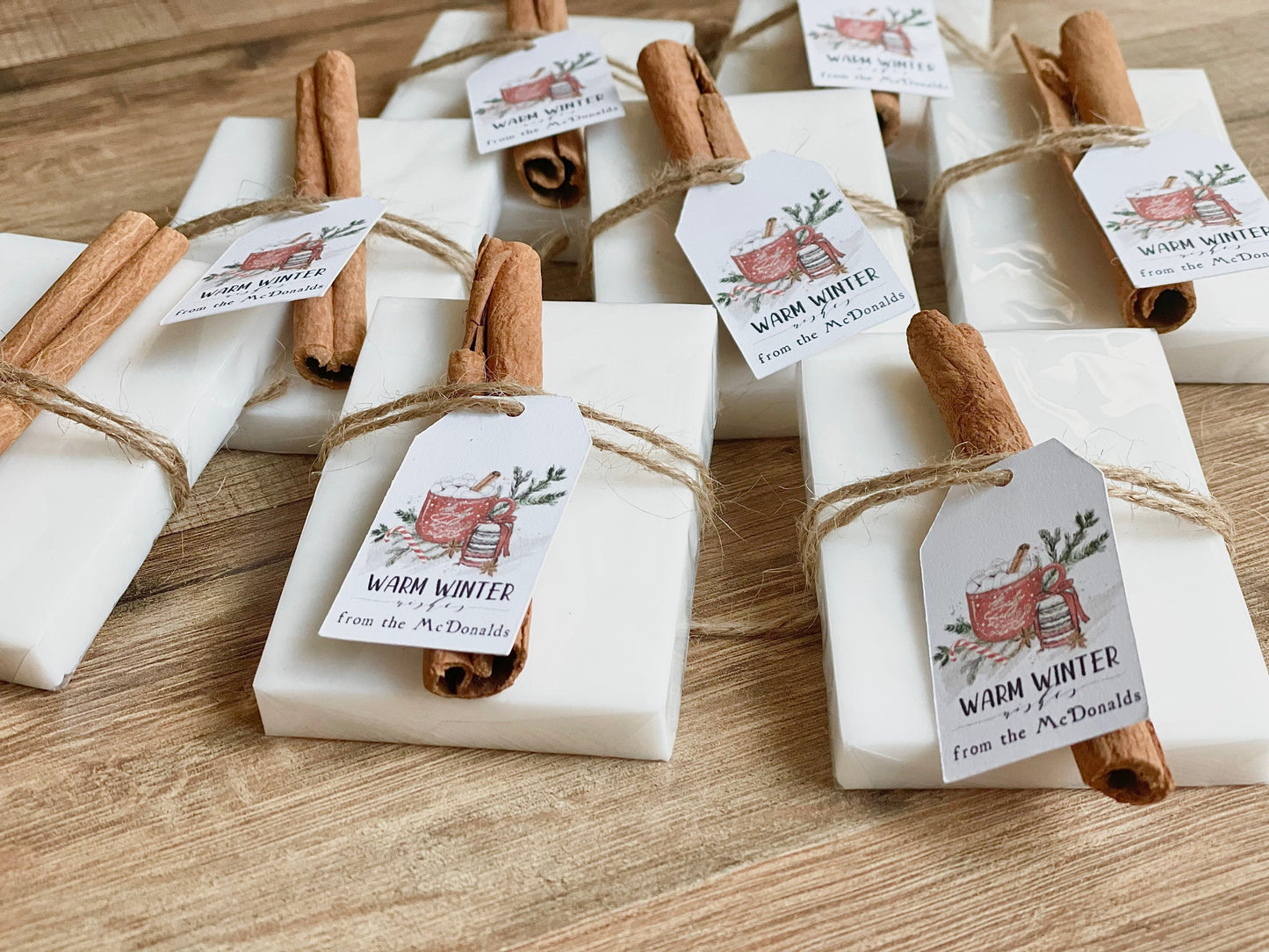 Holiday Christmas Party Soap Favors, Holiday Thank You Gifts, Bulk Soap Stocking Stuffers