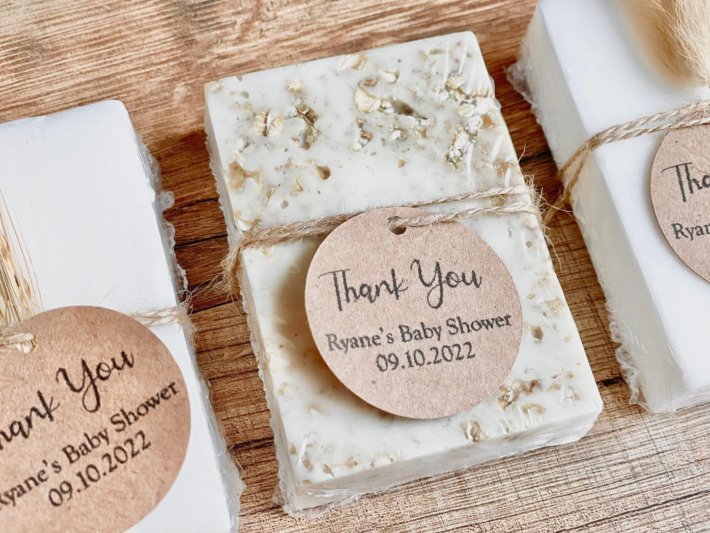 Minimalist Natural Essential Oil Soap Bar Baby Wedding Bridal Shower Favors