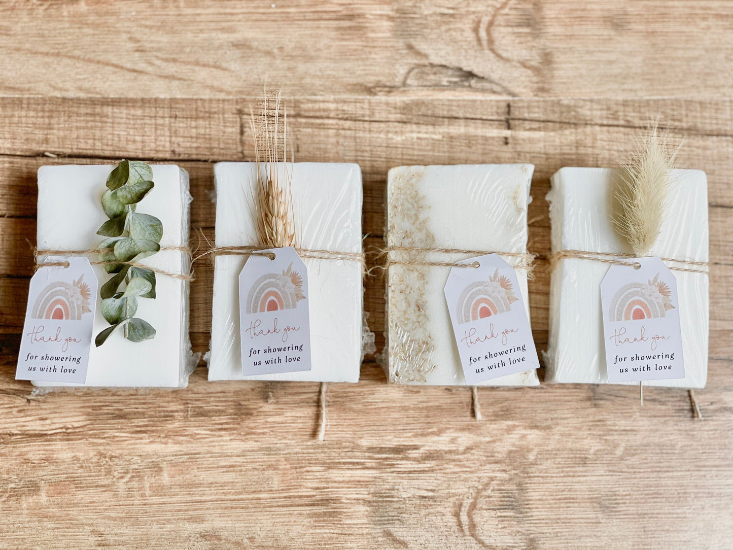 Pink Boho Rainbow Soap Shower Favors Set of 8