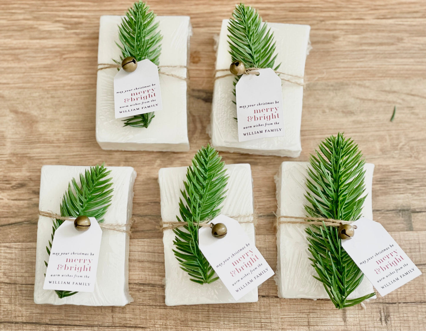 Holiday Christmas Party Soap Favors, Holiday Thank You Gifts, Bulk Soap Stocking Stuffers