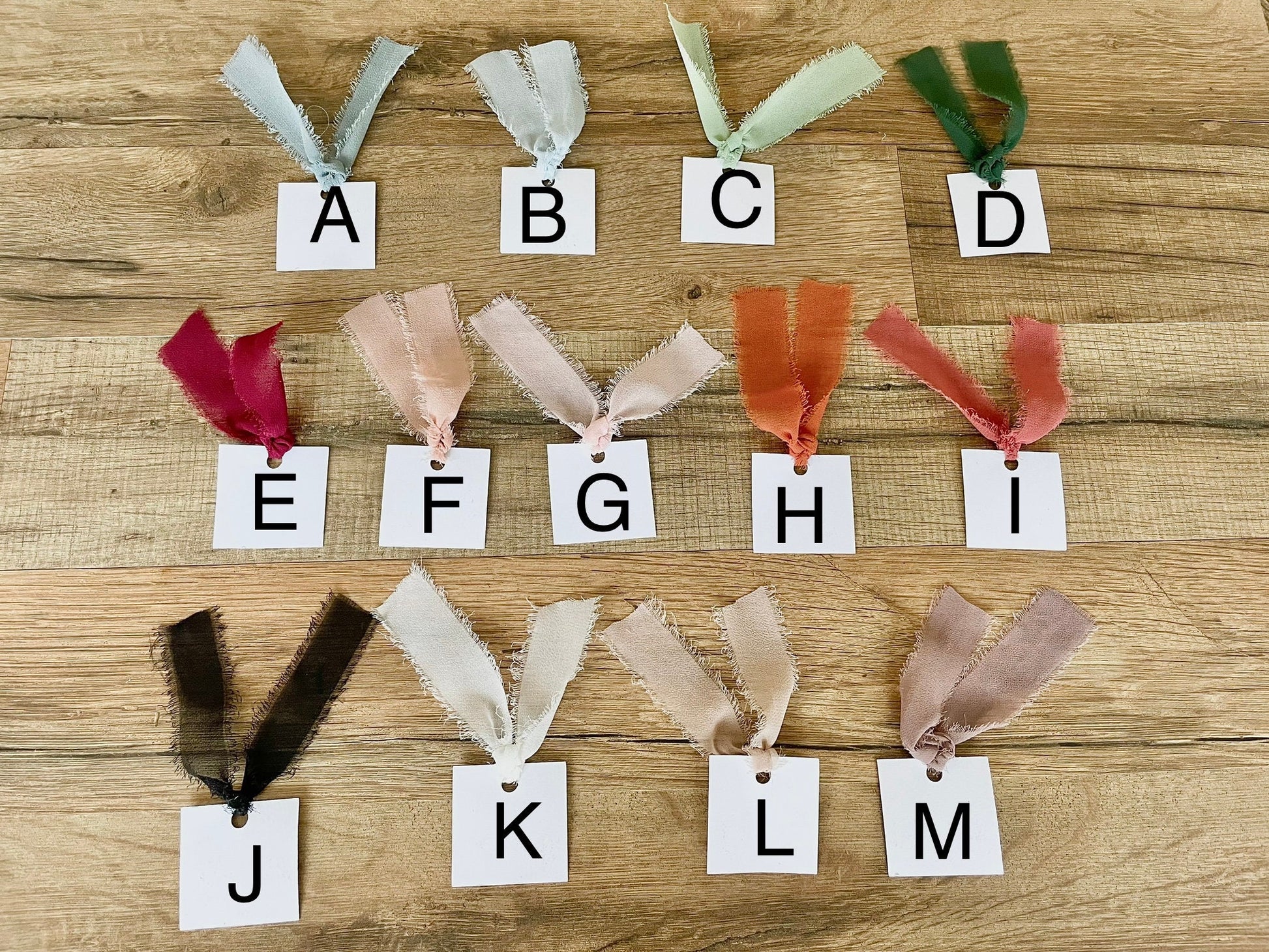 Custom Name Tags Wedding Place Cards Printed with Ribbon