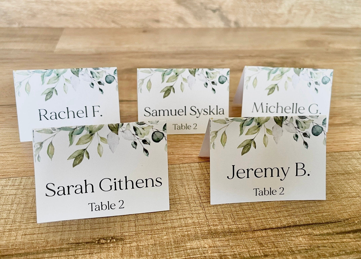 Custom Name Tags Wedding Place Cards Printed