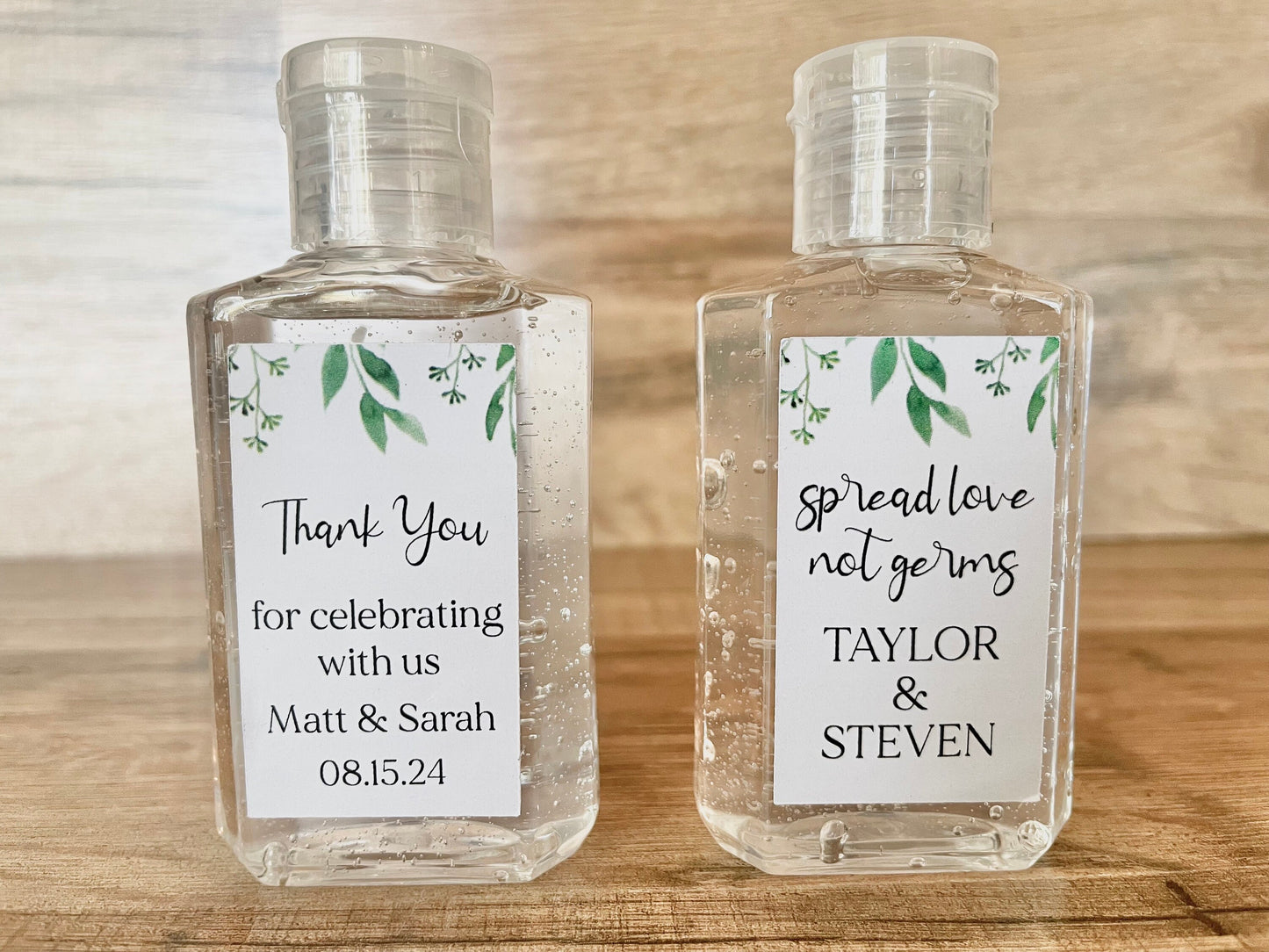 Hand Sanitizer Wedding Bridal Baby Shower Favors