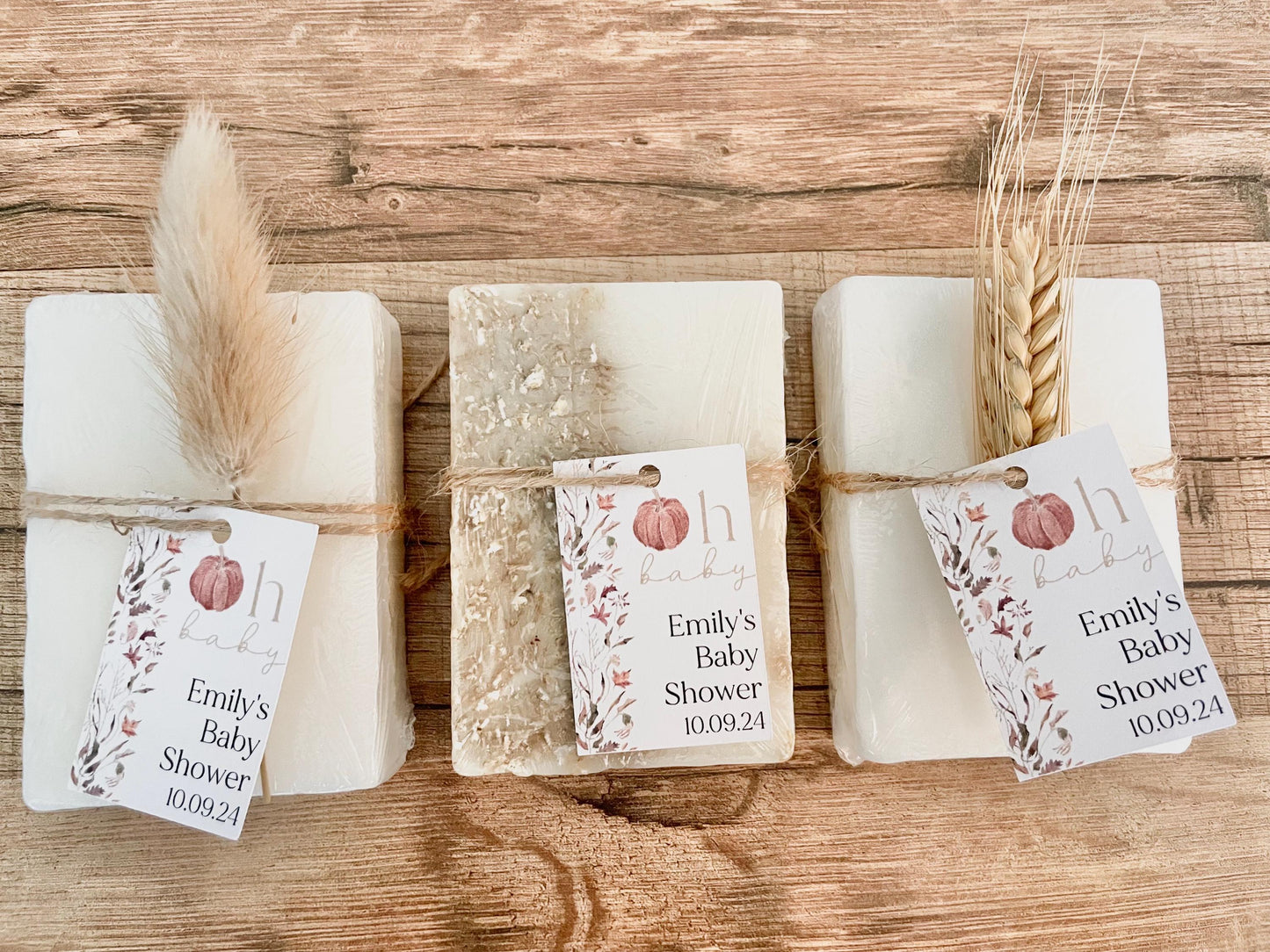Oh Baby Fall Pumpkin Baby Shower Soap Favors
