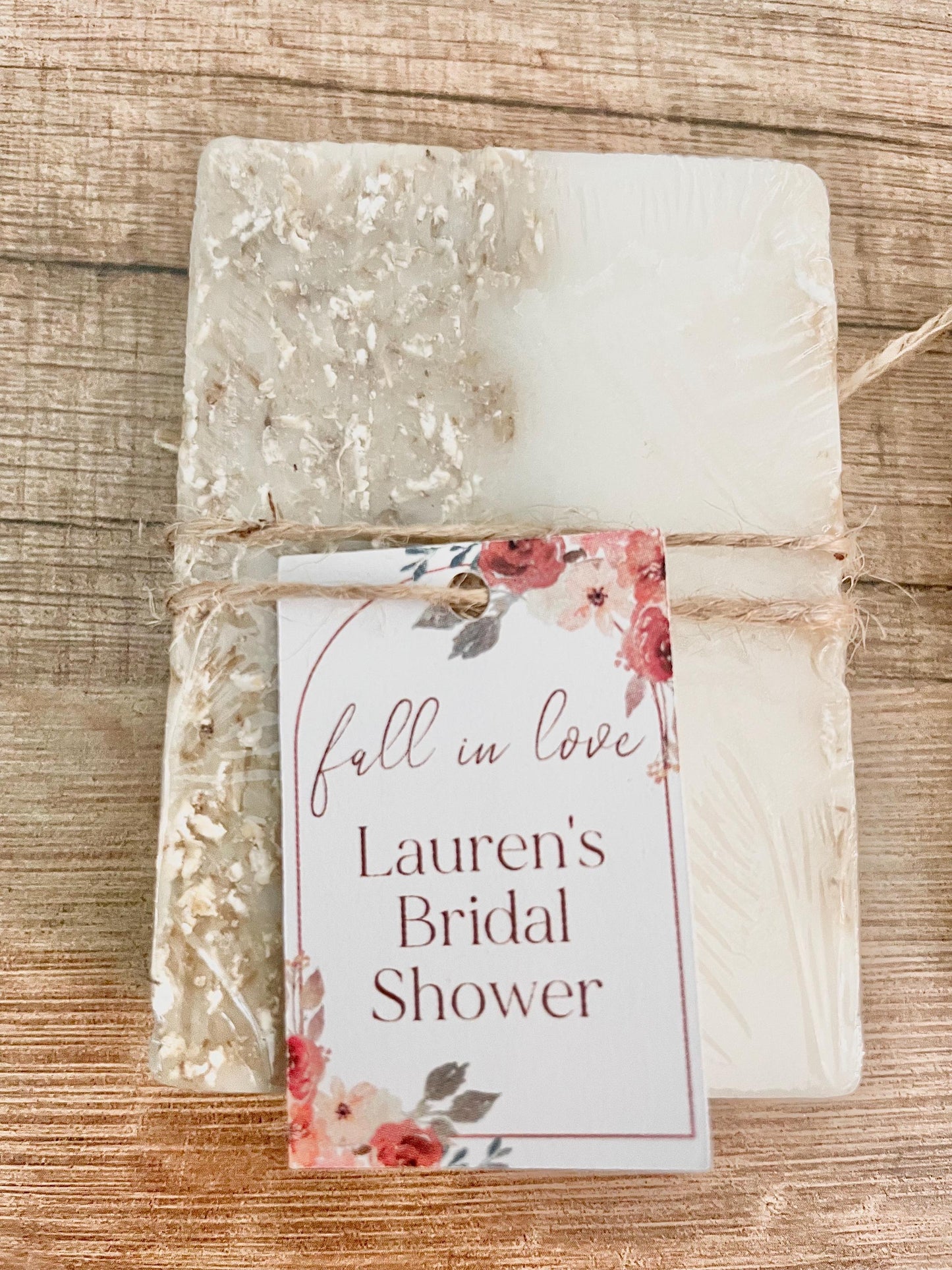 Fall in Love Bridal Shower Soap Favors set of 8