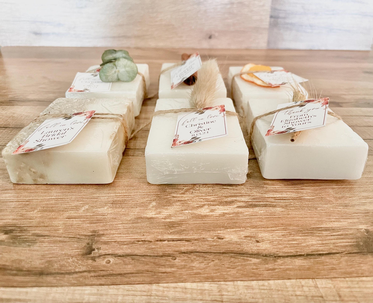 Fall in Love Bridal Shower Soap Favors set of 8