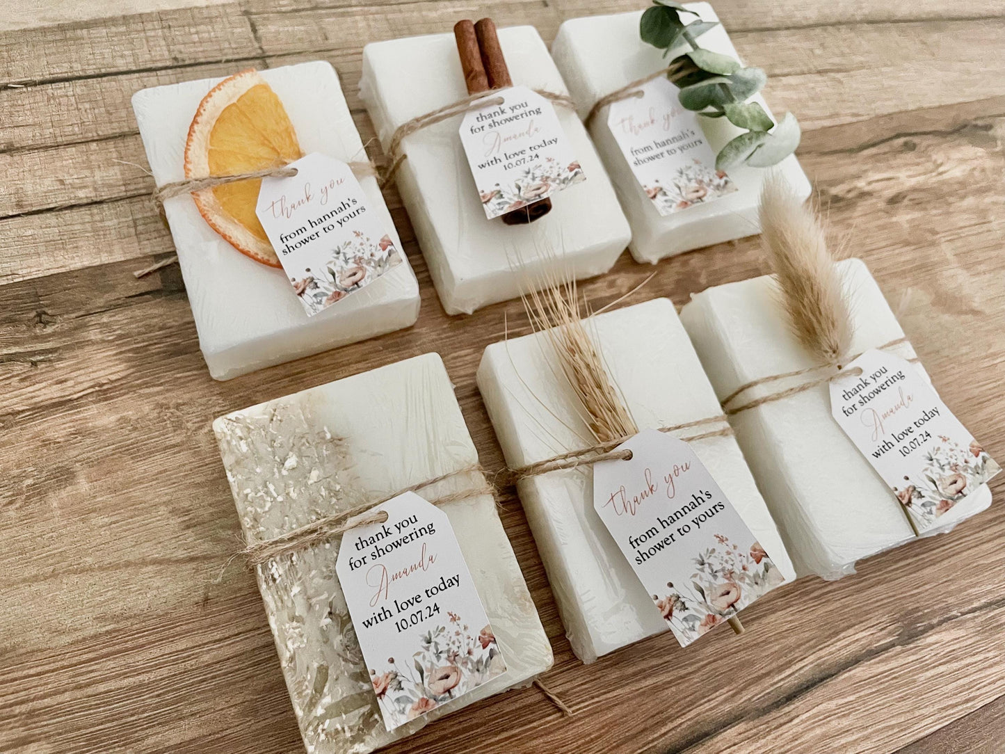Fall Bridal Shower Soap Favors set of 8