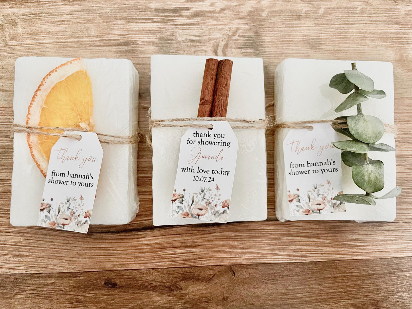 Fall Bridal Shower Soap Favors set of 8