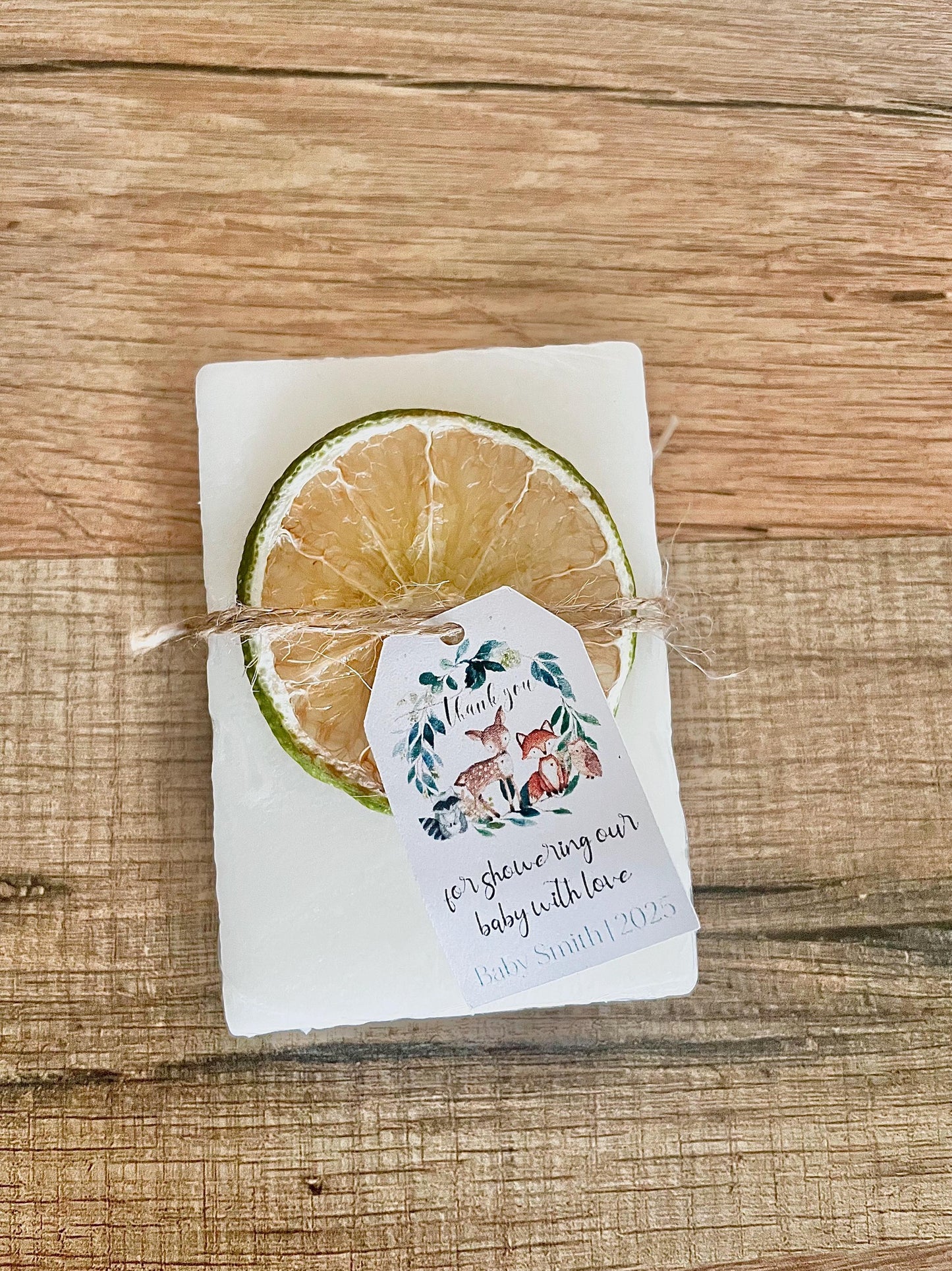 Woodland Baby Shower / Birthday Party Soap Favors Set of 8