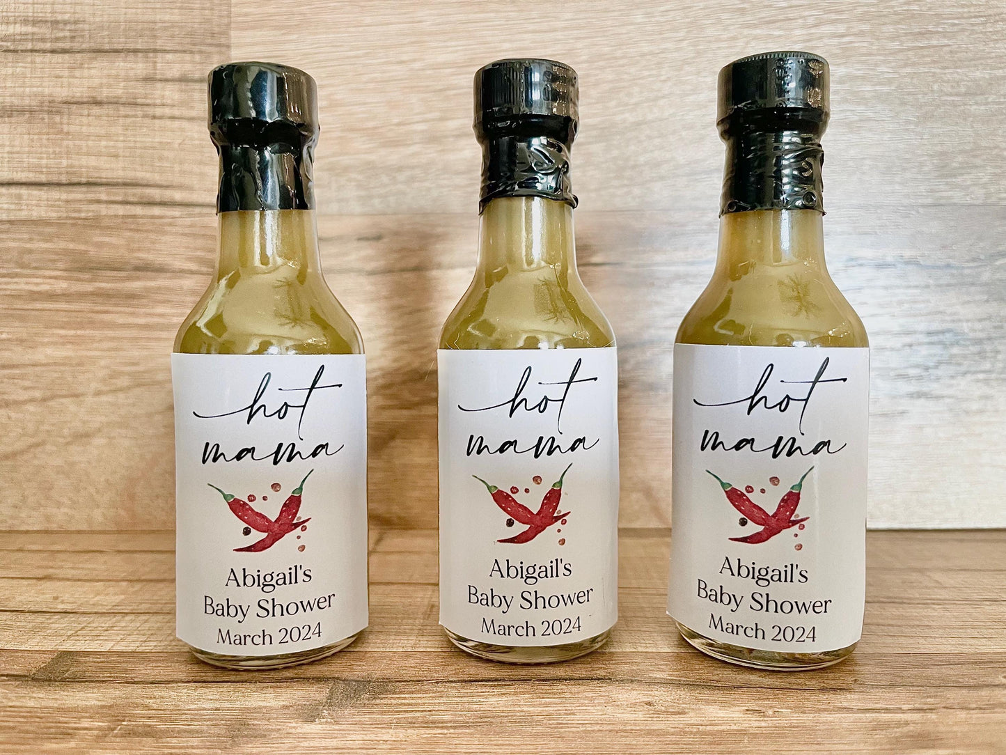 Mini Hot Sauce Baby Shower Favors