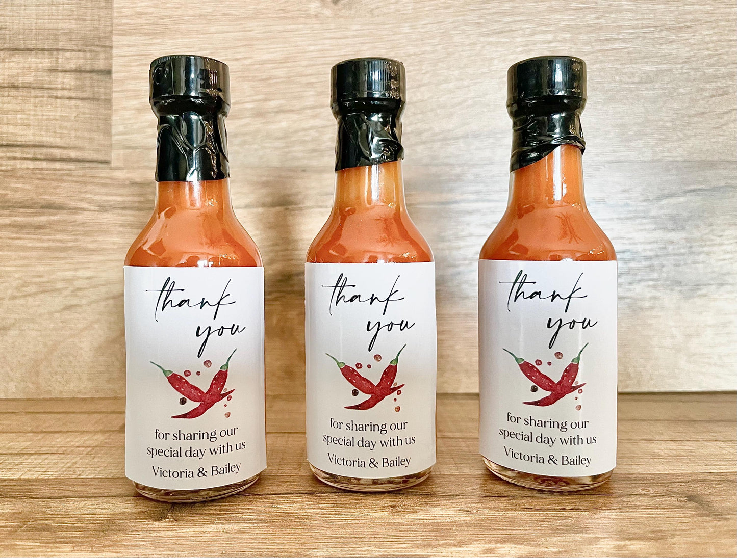 Mini Hot Sauce Wedding Favors, Wedding Favors for Guests in Bulk