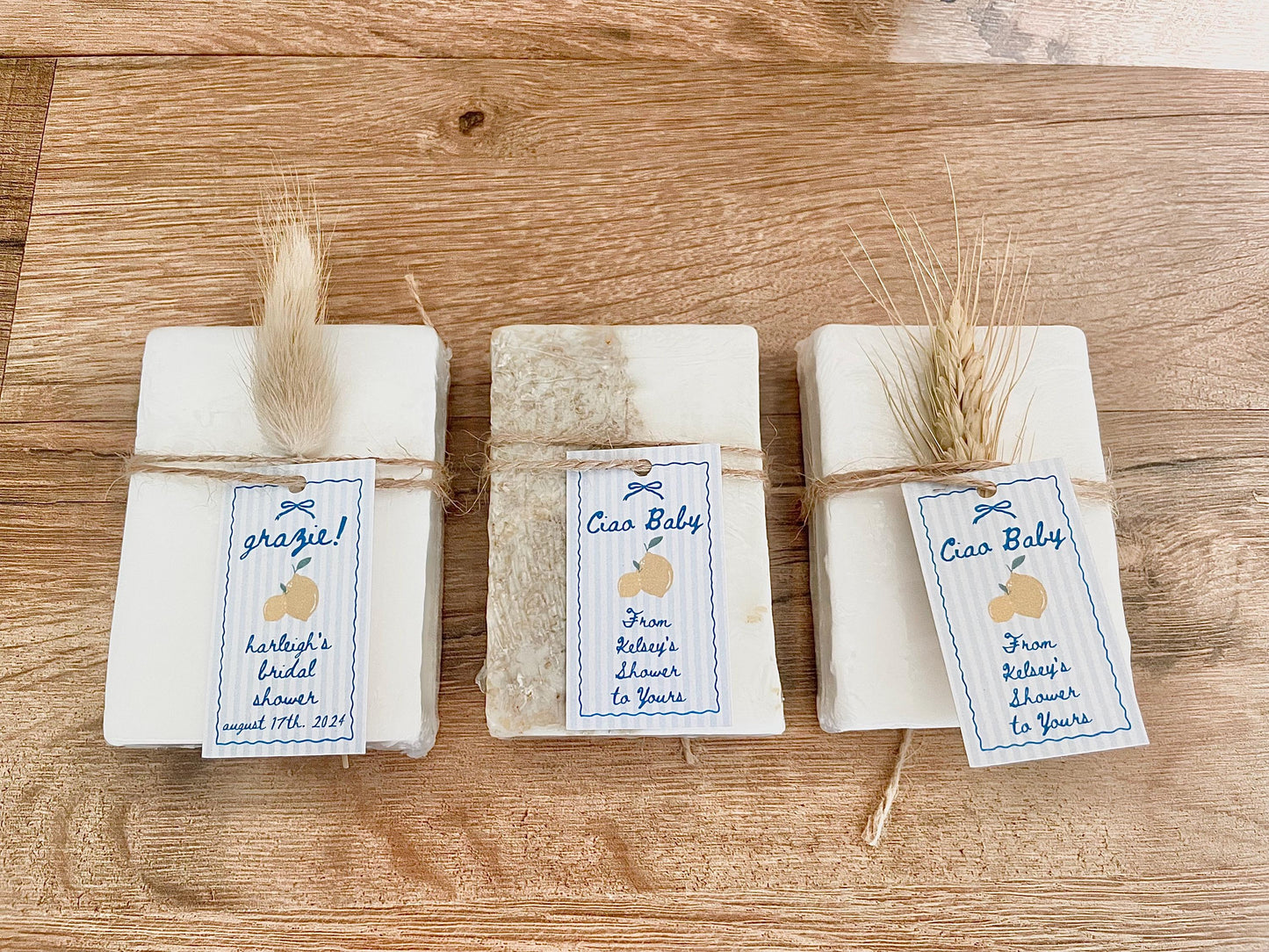 “ciao baby” lemon baby shower favors