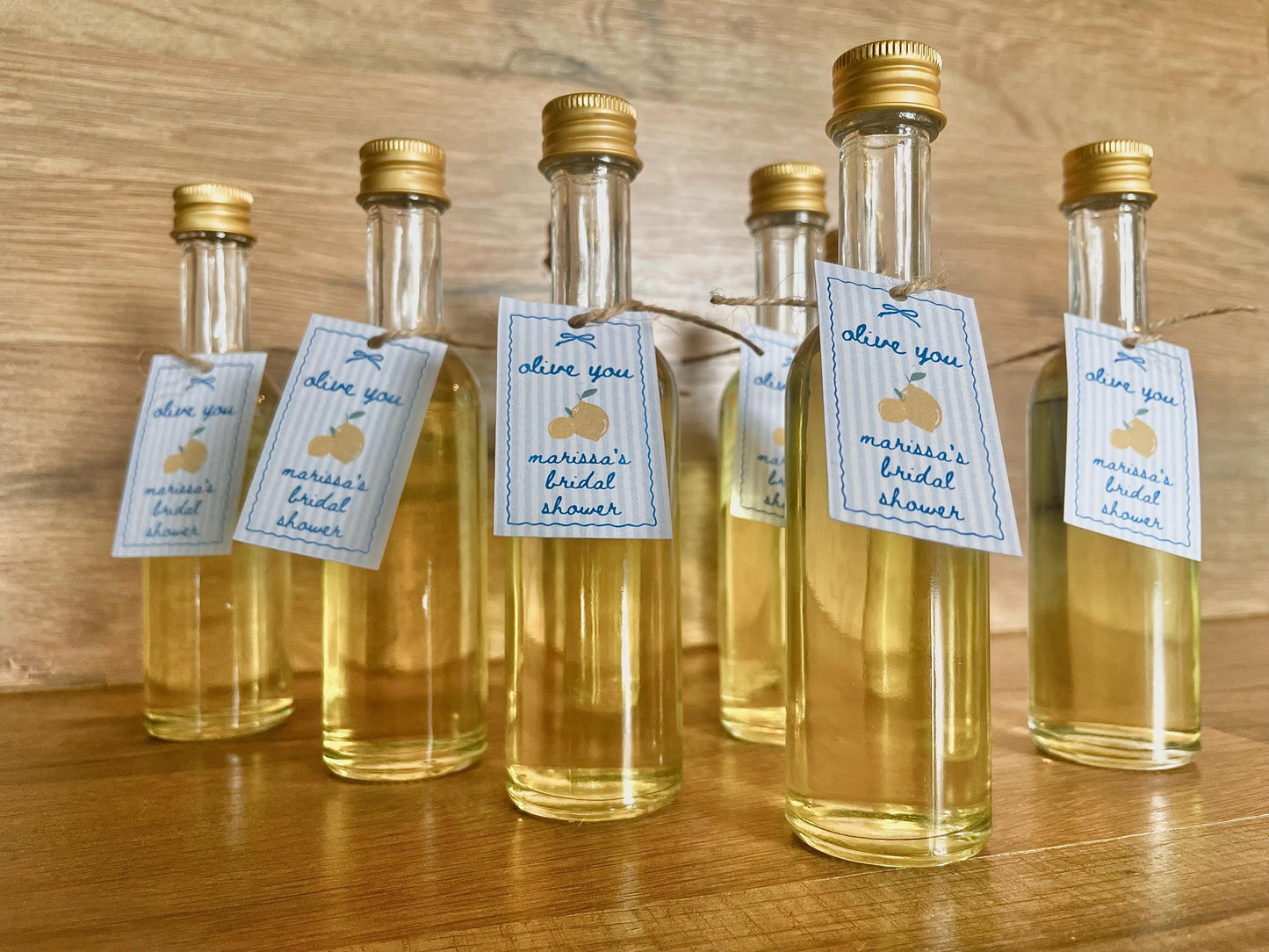 Personalized Olive Oil Wedding Favors - Italian Bridal Shower Favors, “Olive You” Party Gifts