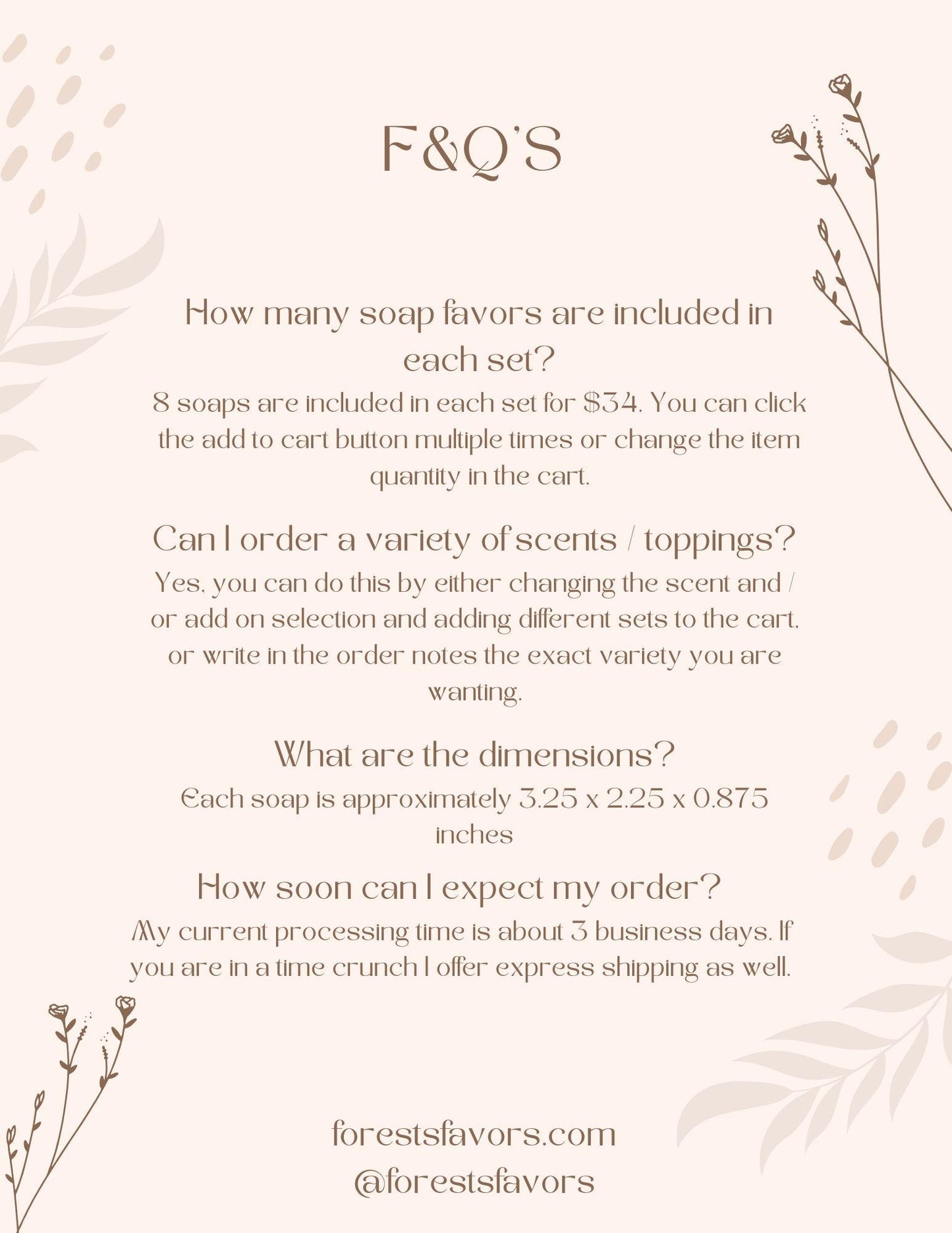 Holiday Christmas Party Soap Favors