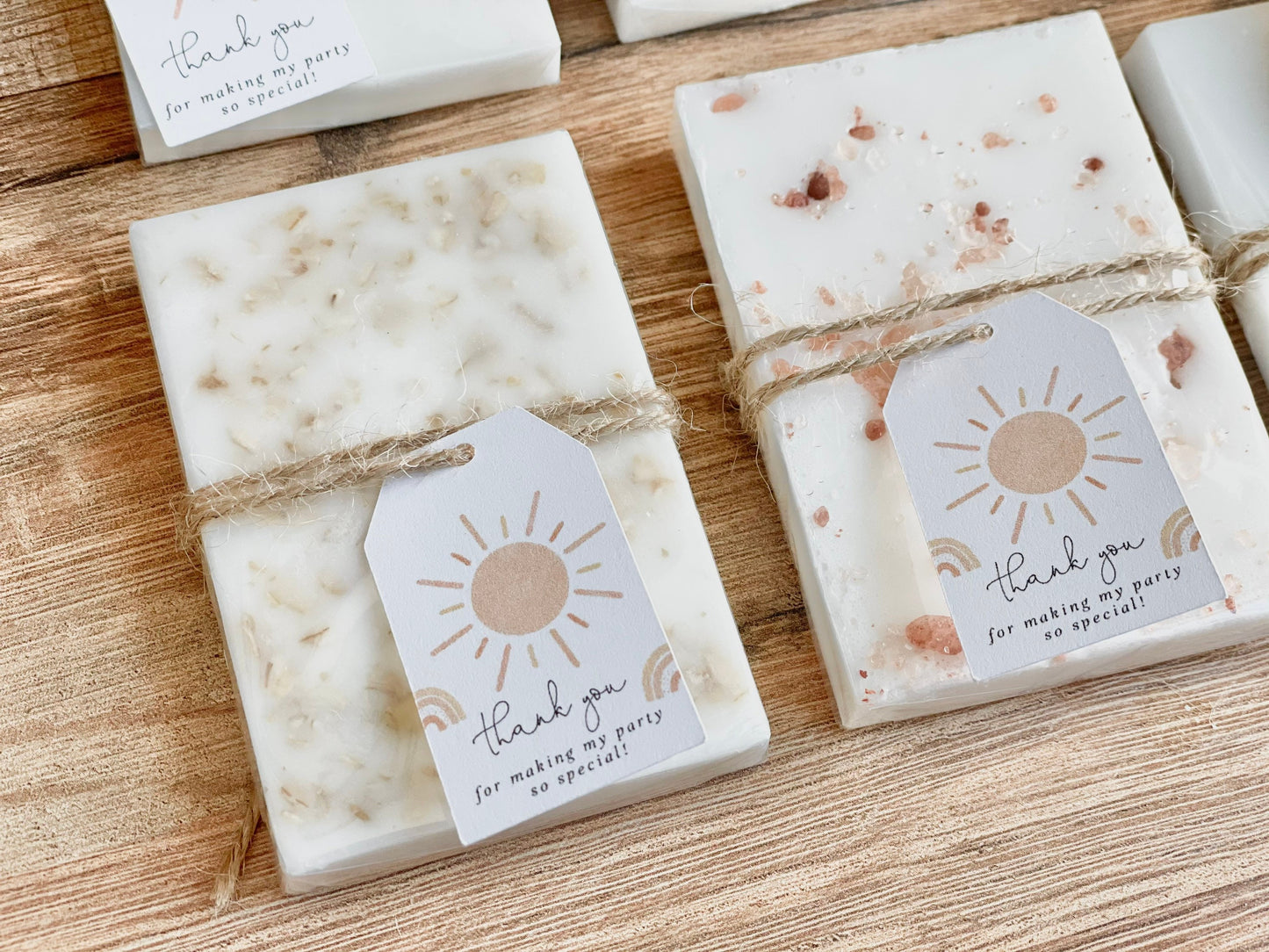 Boho Sunshine Birthday Party / Baby Shower Soap Favors Set of 8