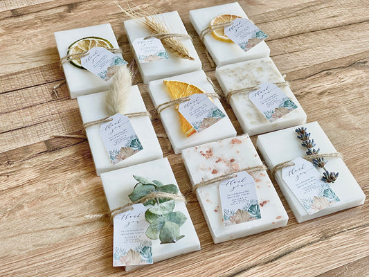Tropical Beach Wedding Shower Soap Favors Set of 8