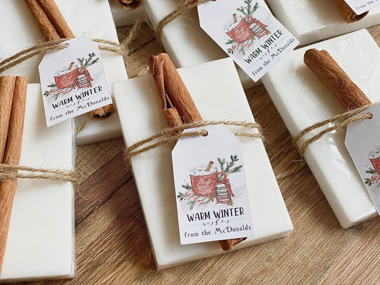 Holiday Christmas Party Soap Favors, Holiday Thank You Gifts, Bulk Soap Stocking Stuffers