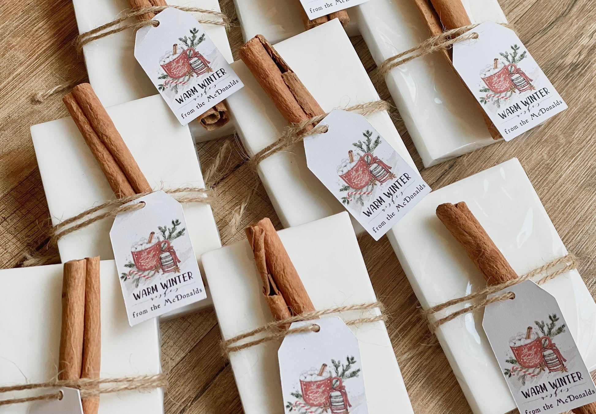 Holiday Christmas Party Soap Favors, Holiday Thank You Gifts, Bulk Soap Stocking Stuffers