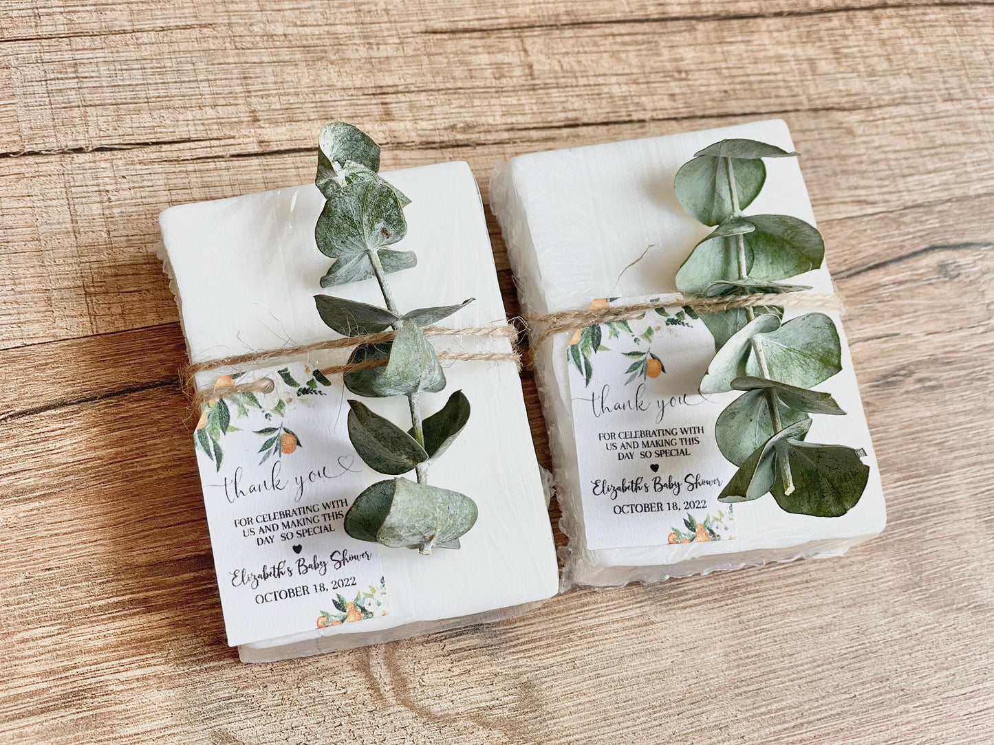 Personalized Soap Favors: A Little Cutie is on the way Baby Shower, Bridal Shower, Handmade (Set of 8)