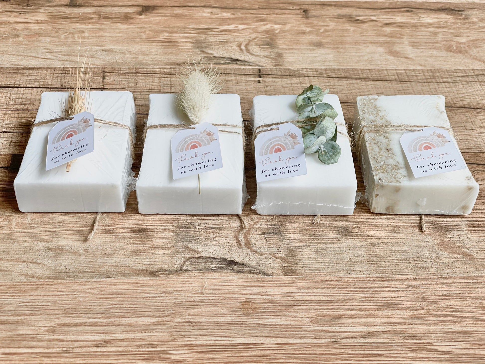 Pink Boho Rainbow Soap Shower Favors Set of 8
