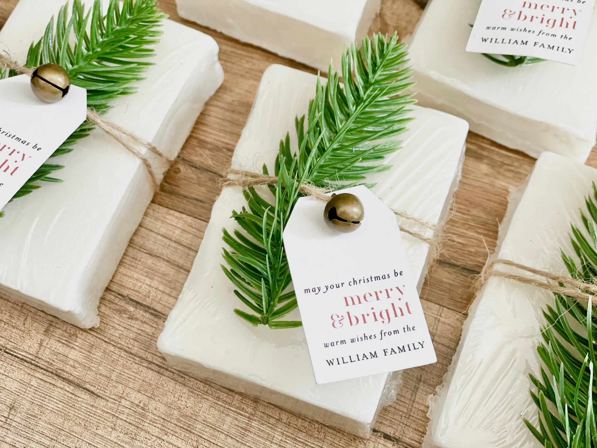 Holiday Christmas Party Soap Favors, Holiday Thank You Gifts, Bulk Soap Stocking Stuffers