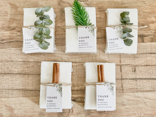 Winter Wedding Favors for Guests, Bridal Shower Soap Favors, Bulk Soap Favors
