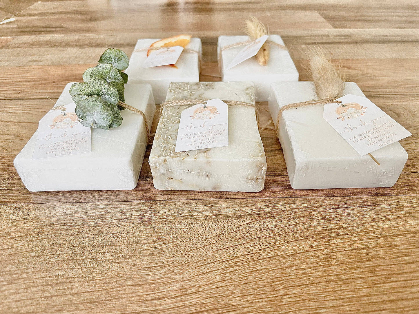 Pumpkin Fall Baby Shower Party Soap Favors