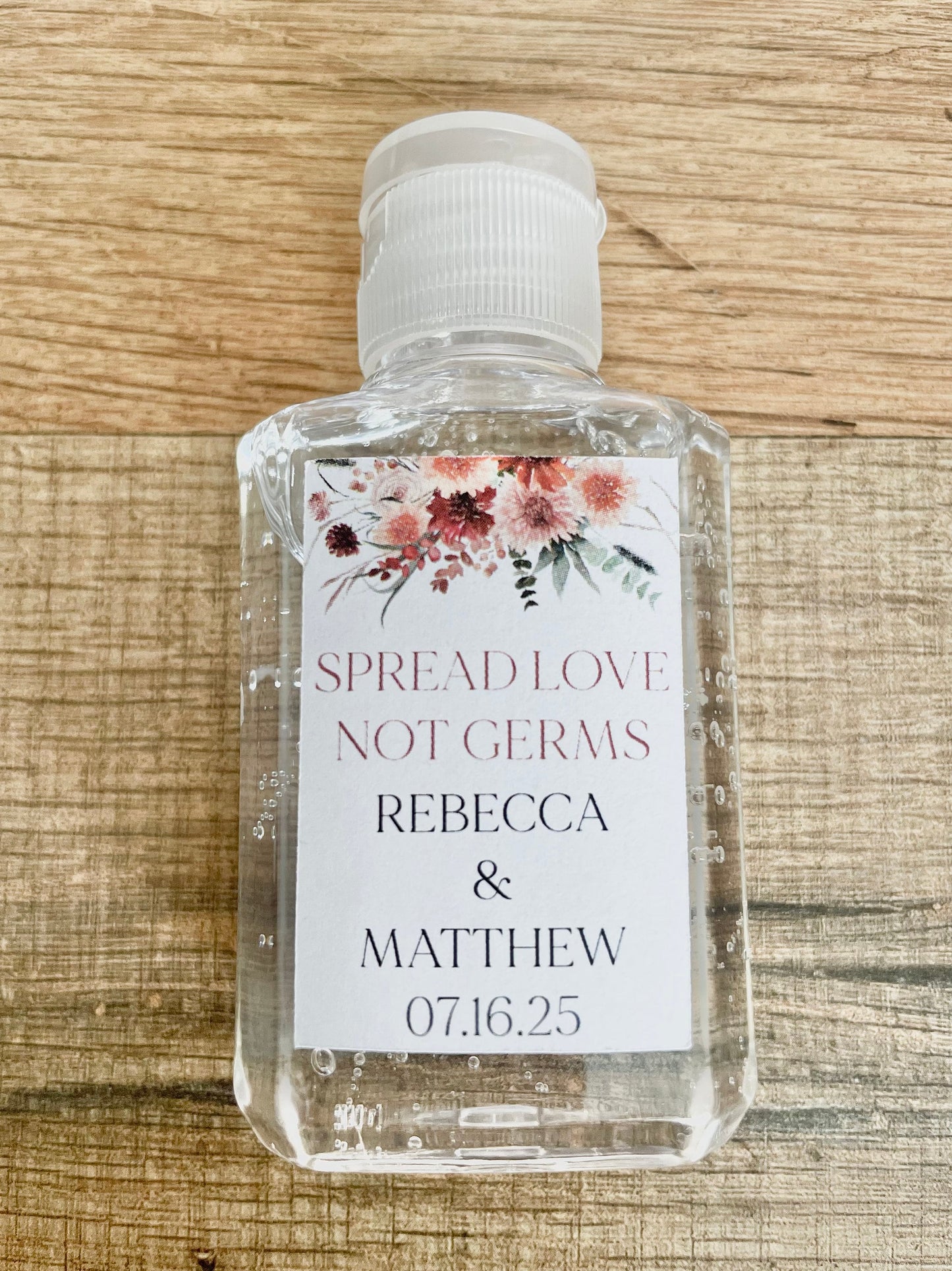 Hand Sanitizer Wedding Bridal Baby Shower Favors