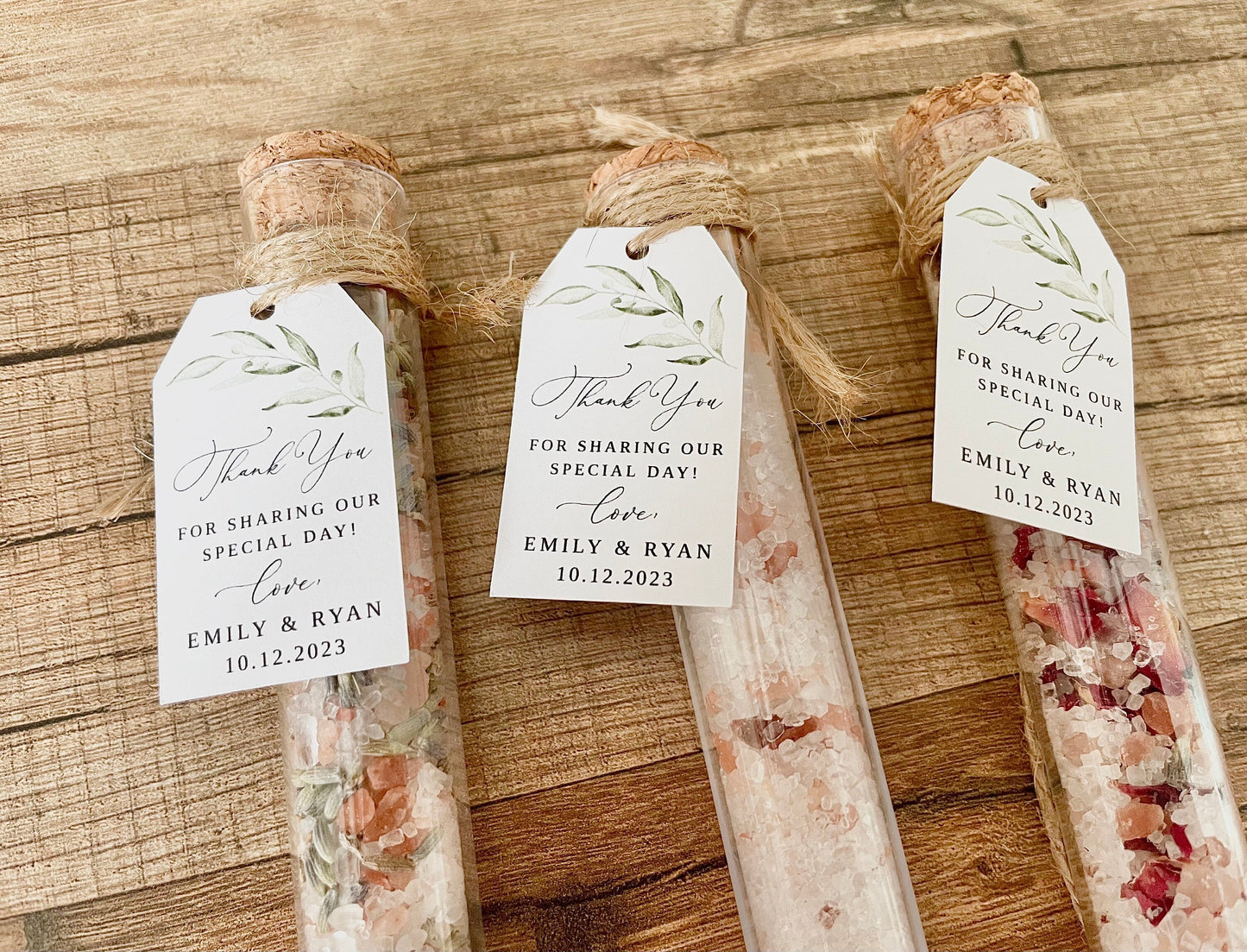 Bridal Shower Wedding Bath Salt Favors