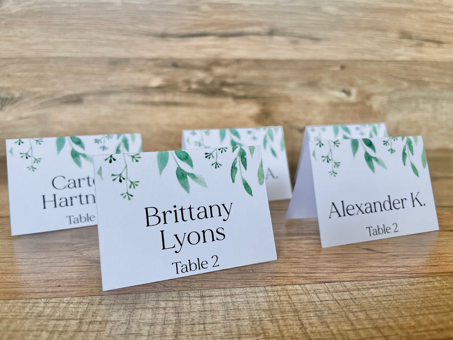 Custom Name Tags Wedding Place Cards