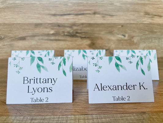 Custom Name Tags Wedding Place Cards