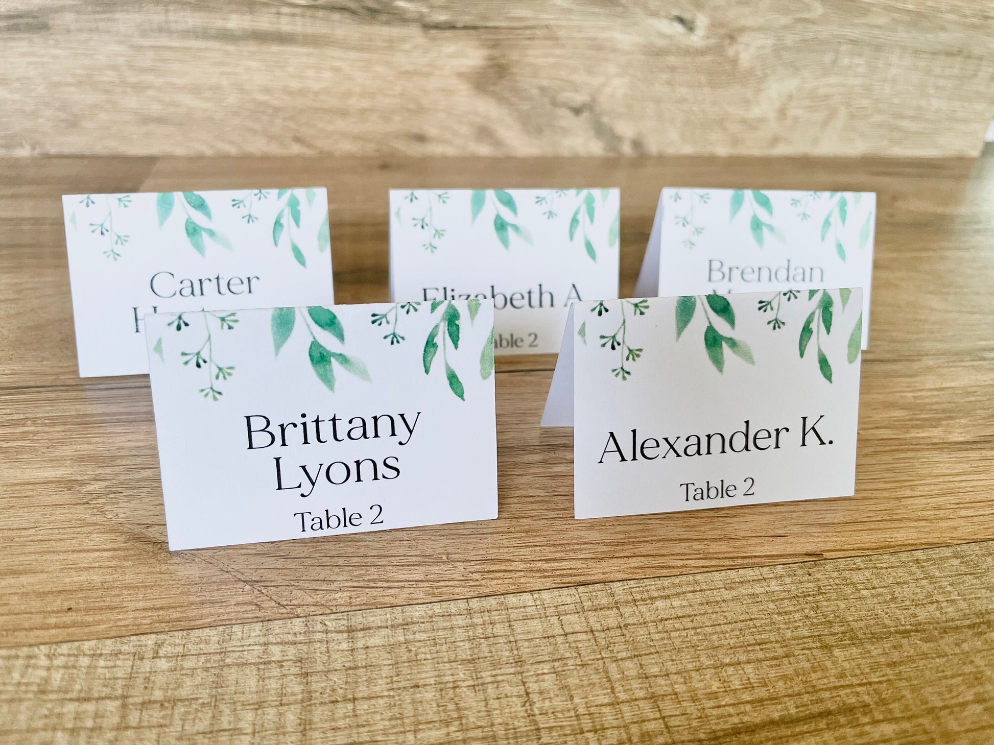 Custom Name Tags Wedding Place Cards