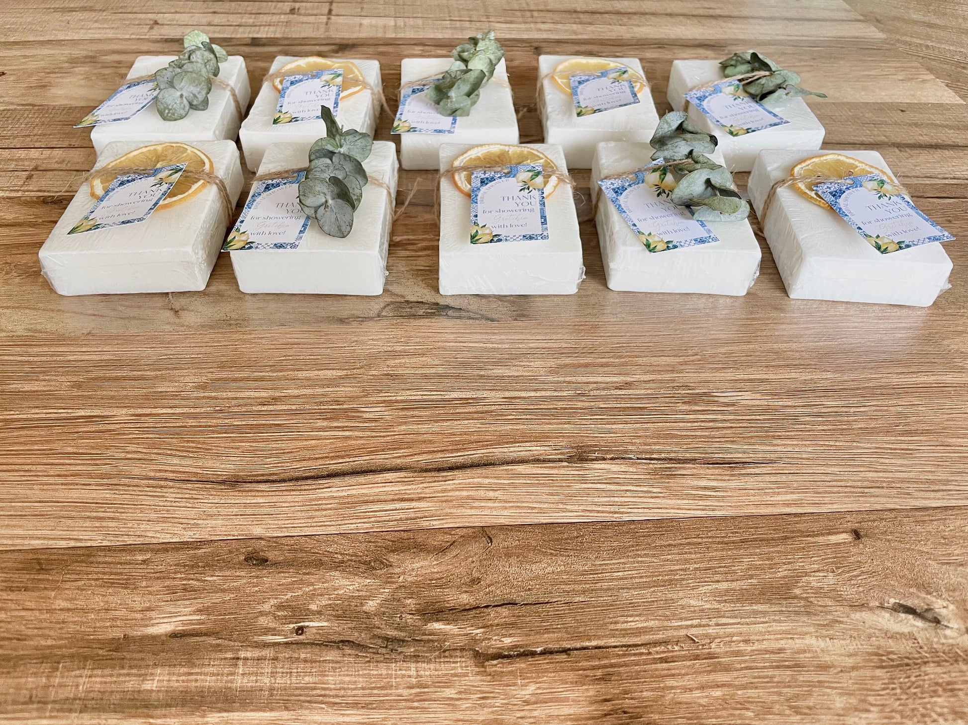 Amalfi Italy Lemon Bridal Shower Soap Favors for Guests