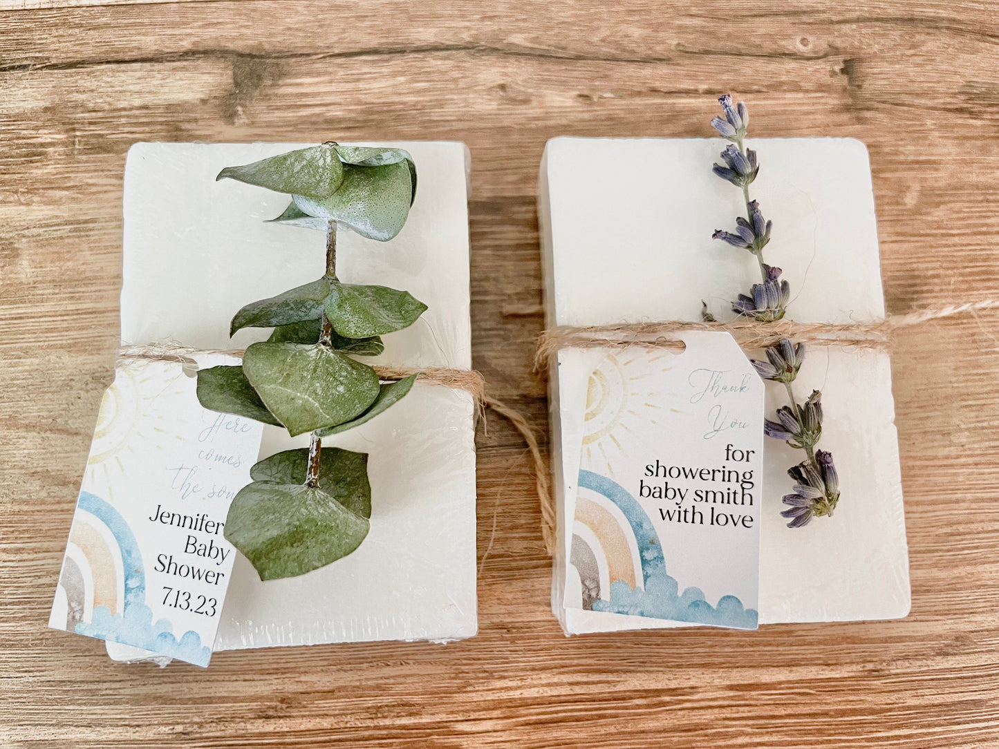 Here Comes the Son Personalized Baby Shower Favors