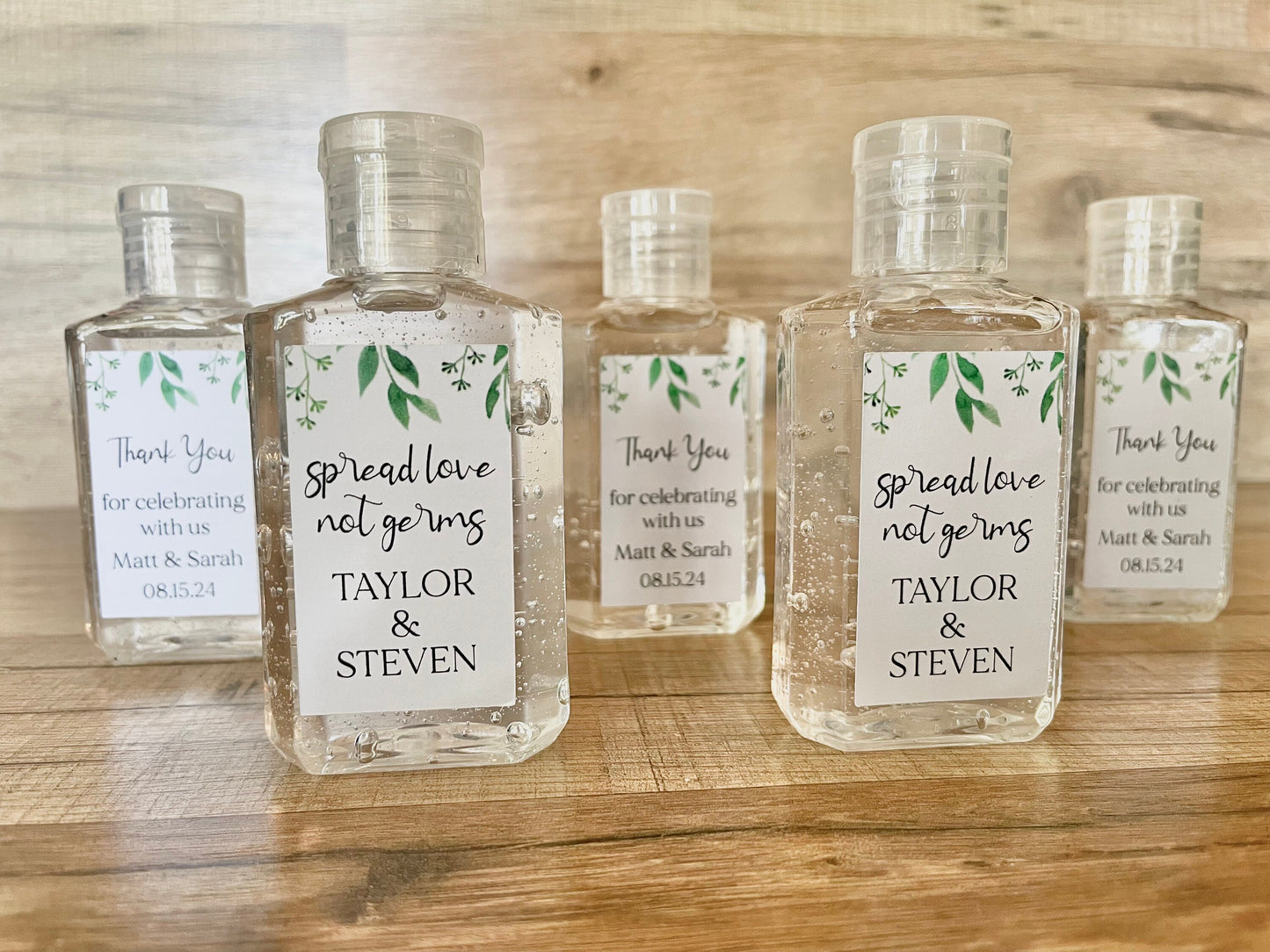Hand Sanitizer Wedding Bridal Baby Shower Favors