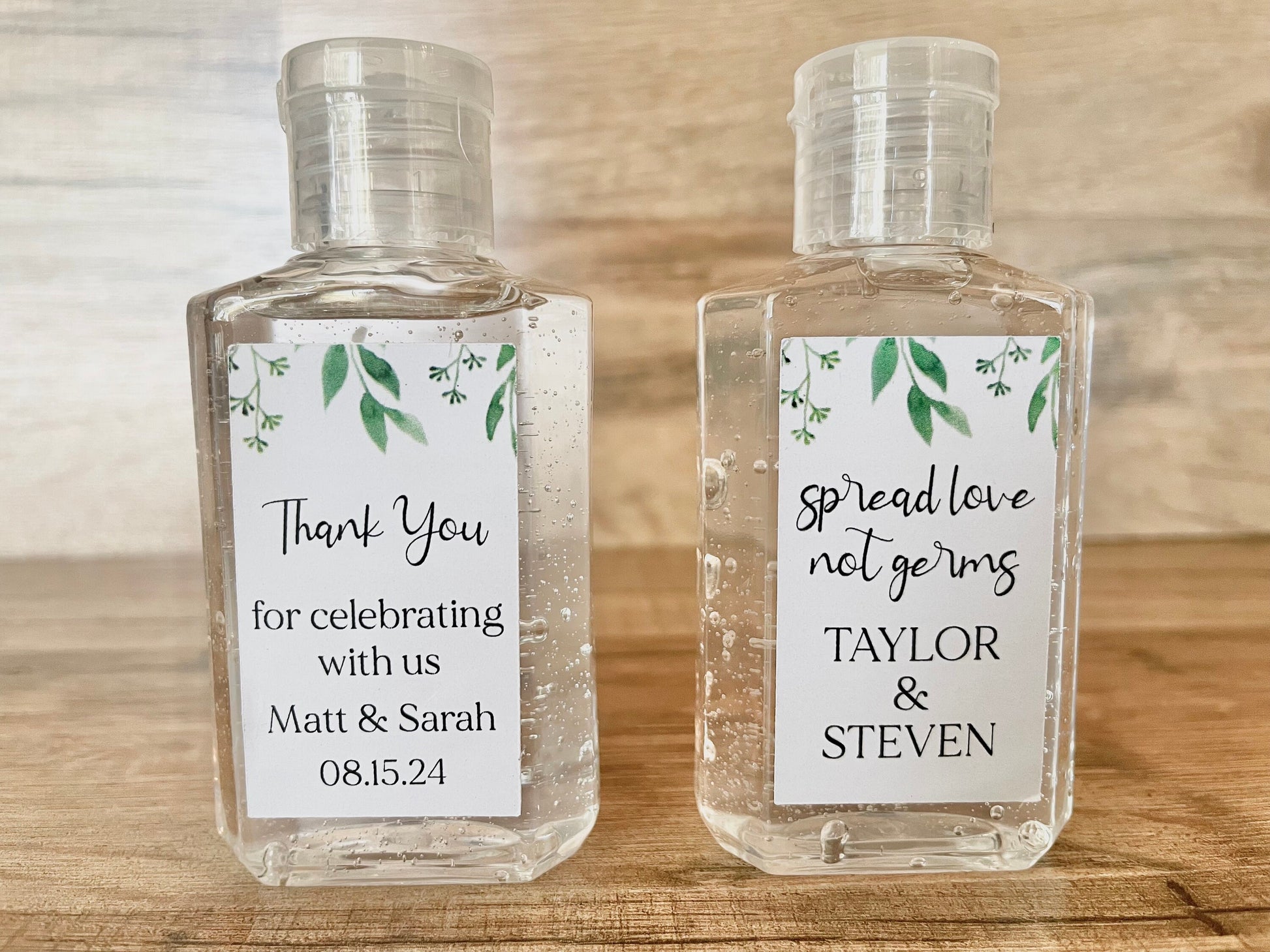 Hand Sanitizer Wedding Bridal Baby Shower Favors