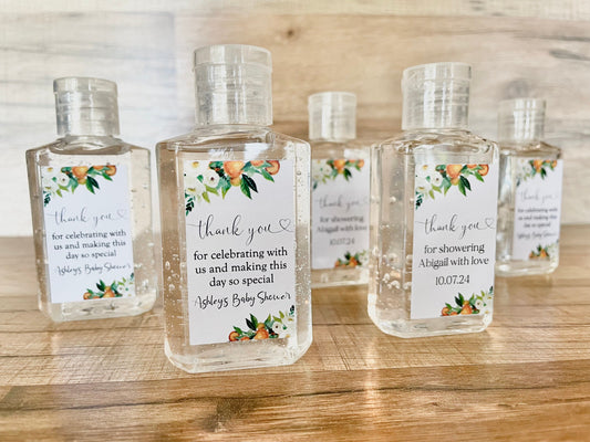 Hand Sanitizer Baby Shower Favors Little Cutie is On The Way