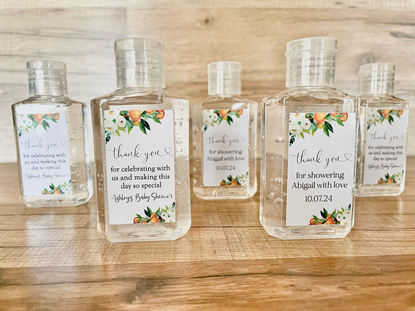 Hand Sanitizer Baby Shower Favors Little Cutie is On The Way