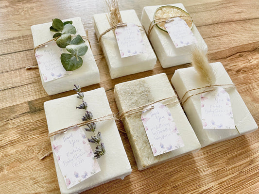 Purple Butterflies Bridal Shower Soap Favors