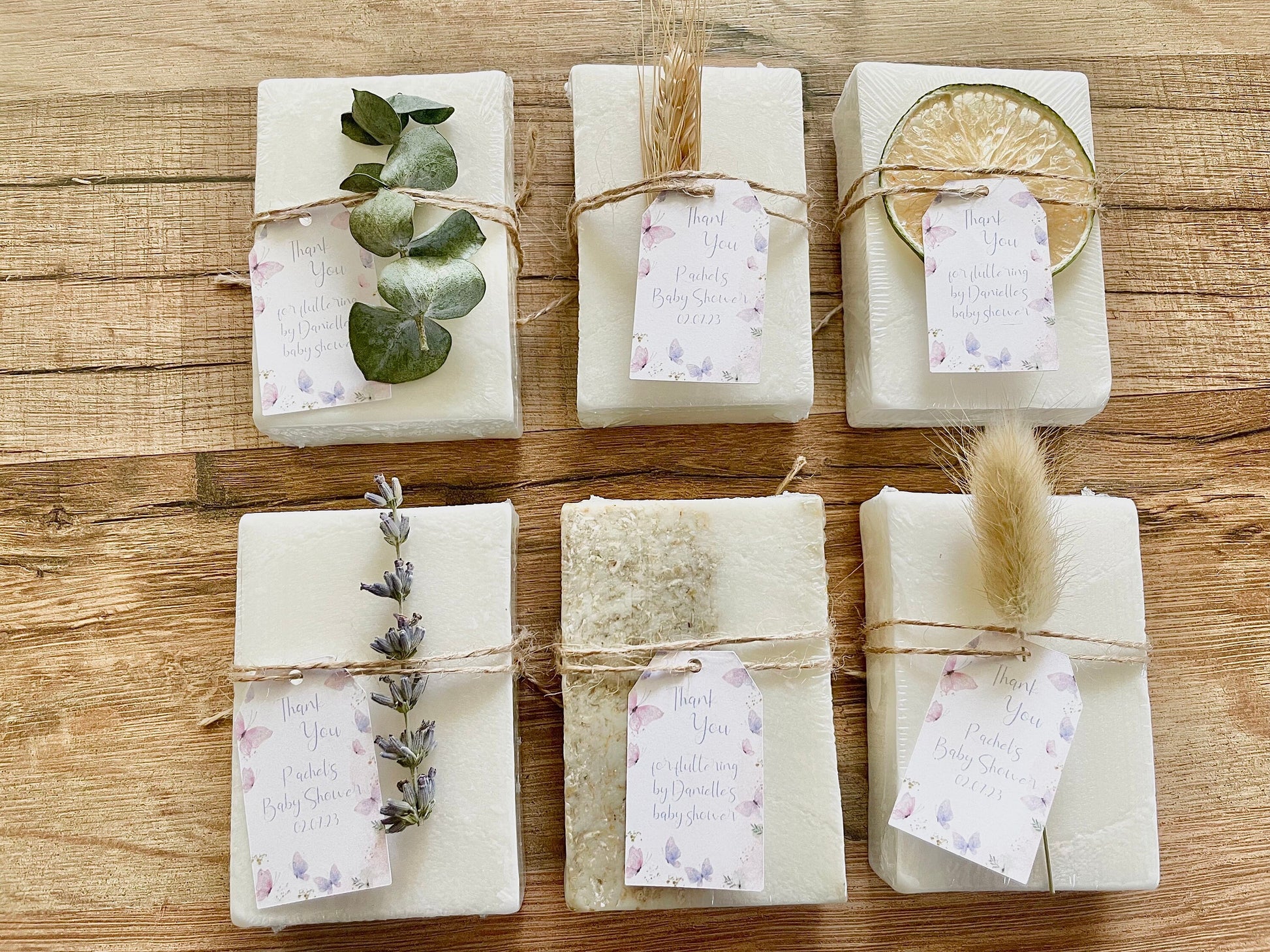 Purple Butterflies Bridal Shower Soap Favors