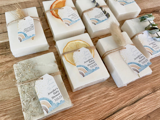 Here Comes the Son Personalized Baby Shower Favors
