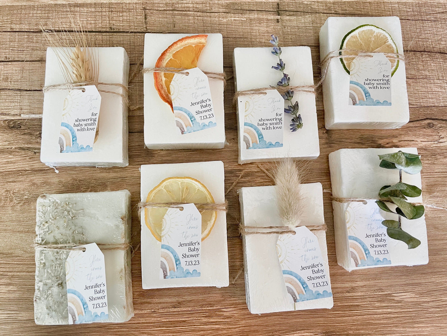 Here Comes the Son Personalized Baby Shower Favors