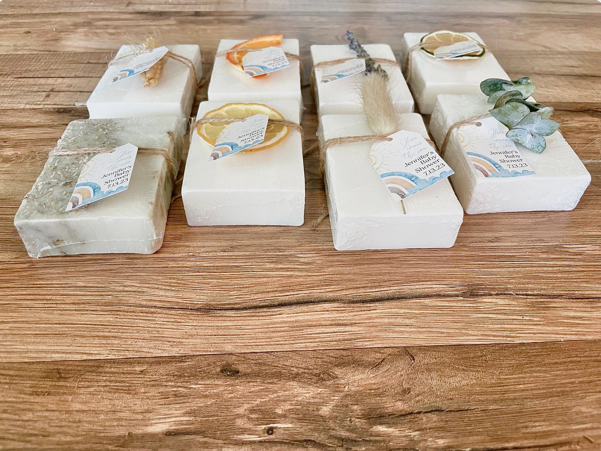 Here Comes the Son Personalized Baby Shower Favors