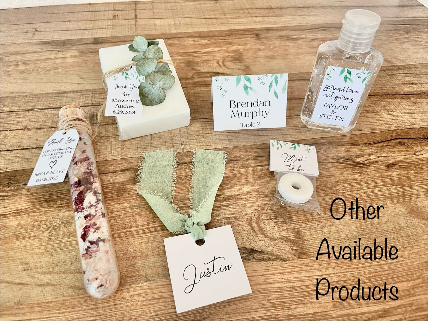 Custom Name Tags Wedding Place Cards Printed