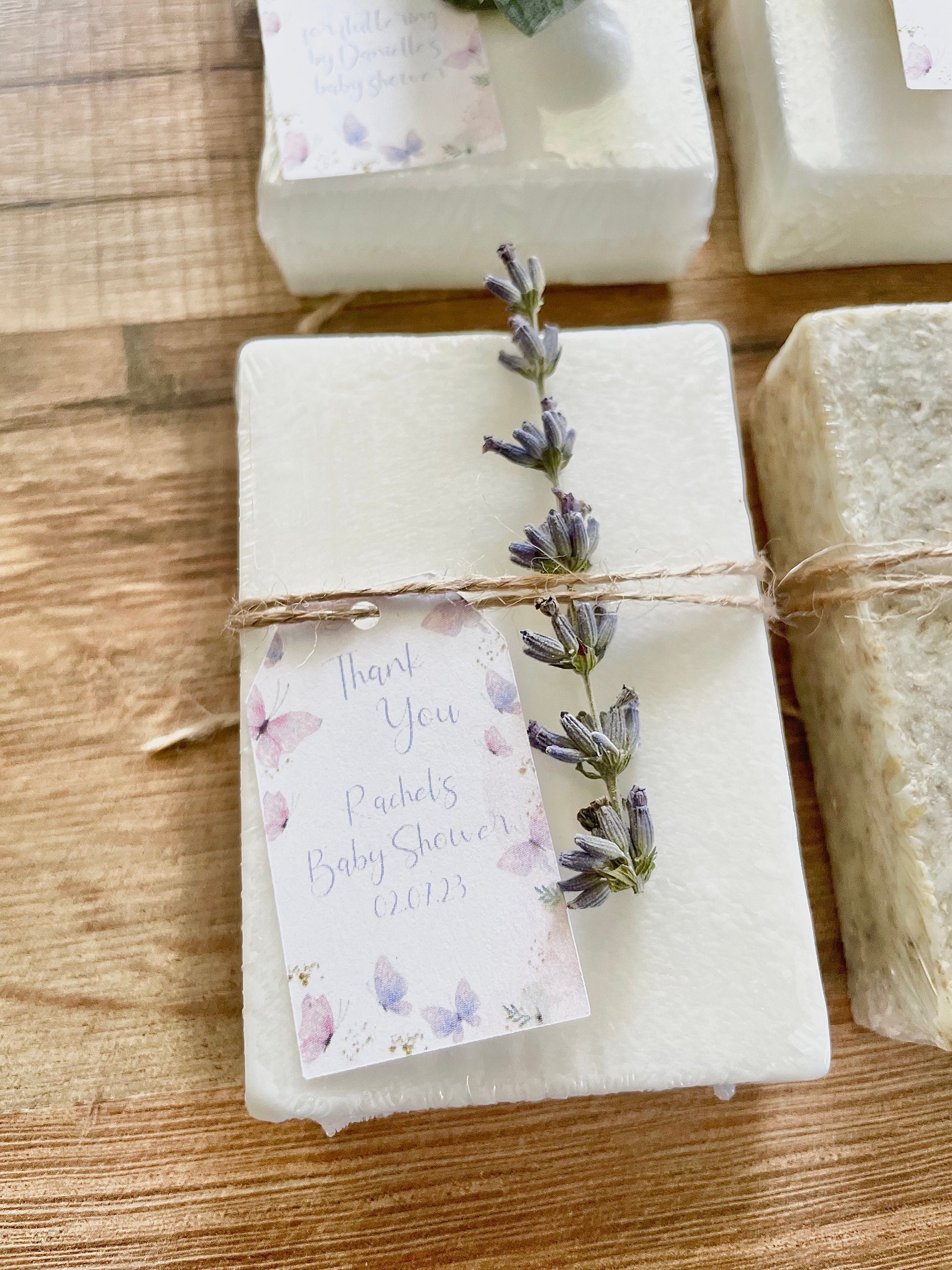 Purple Butterflies Bridal Shower Soap Favors