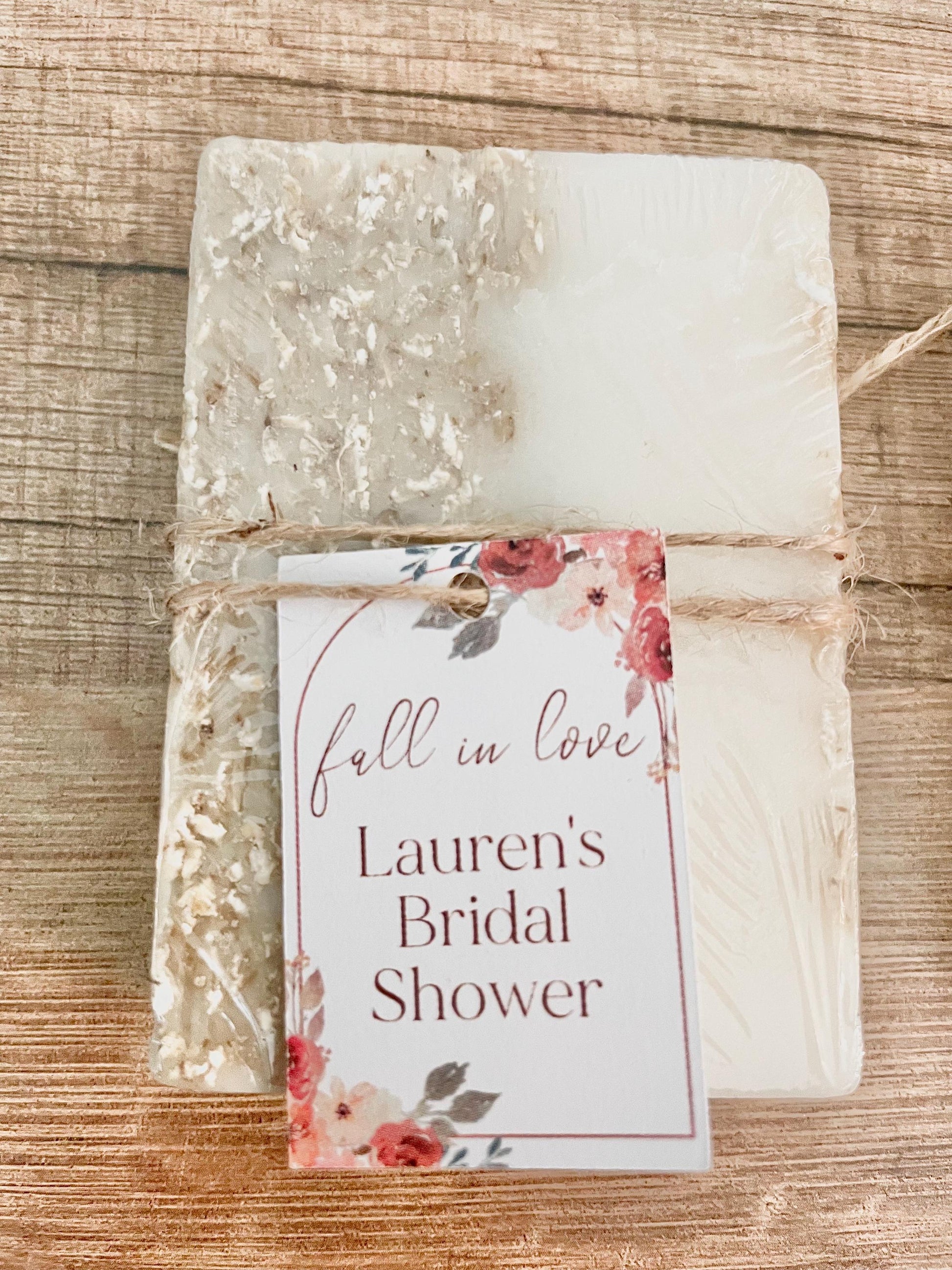 Fall in Love Bridal Shower Soap Favors set of 8