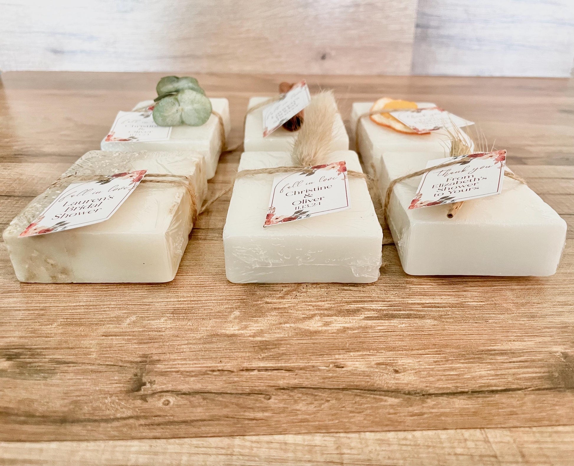 Fall in Love Bridal Shower Soap Favors set of 8