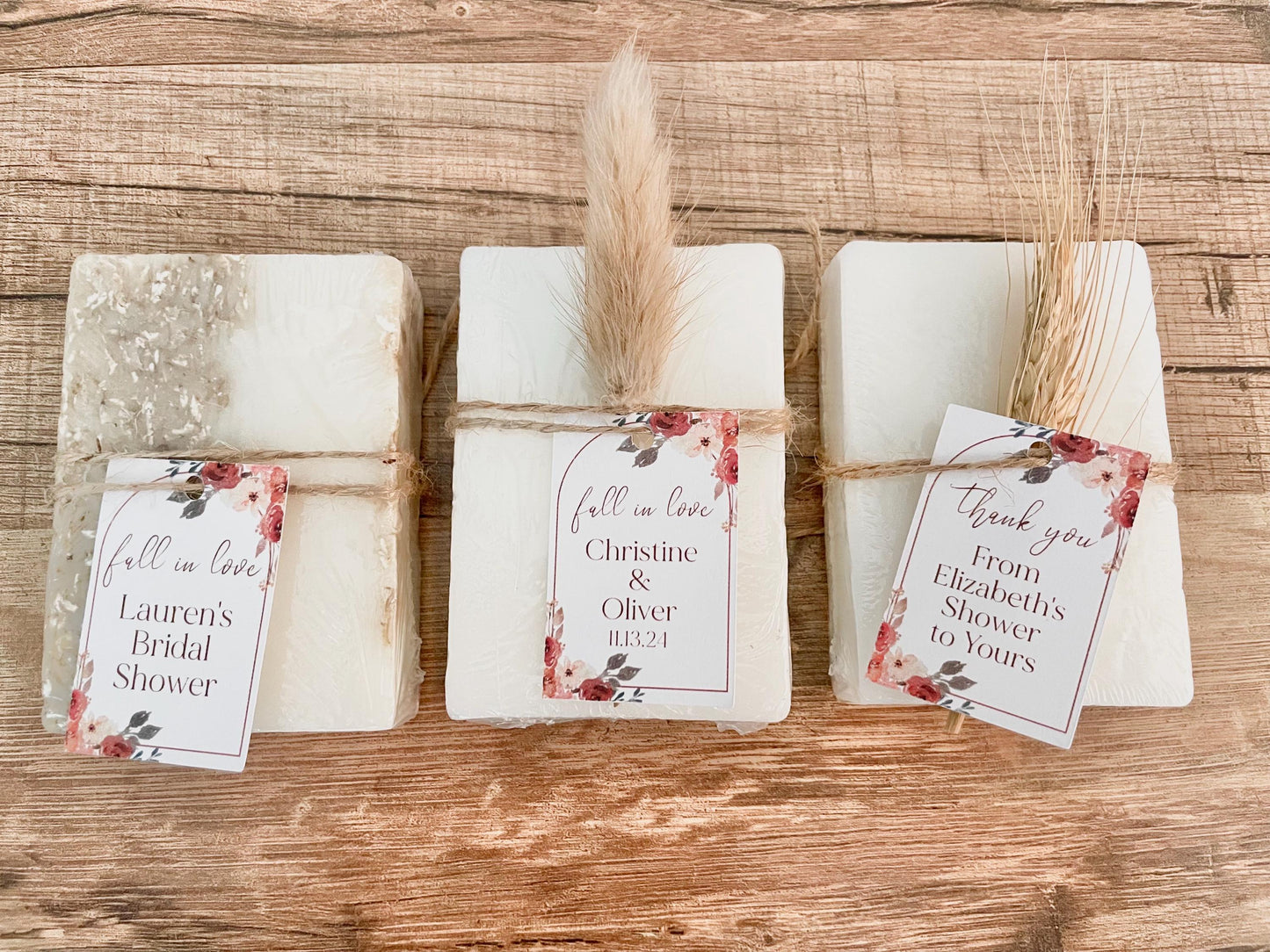 Fall in Love Bridal Shower Soap Favors set of 8