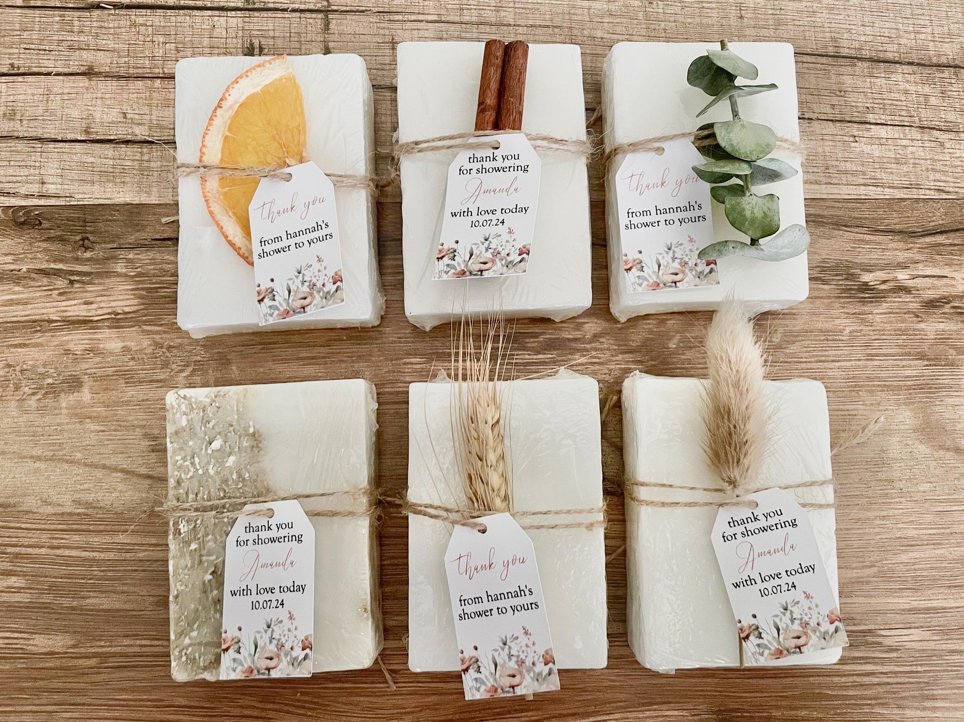 Fall Bridal Shower Soap Favors set of 8